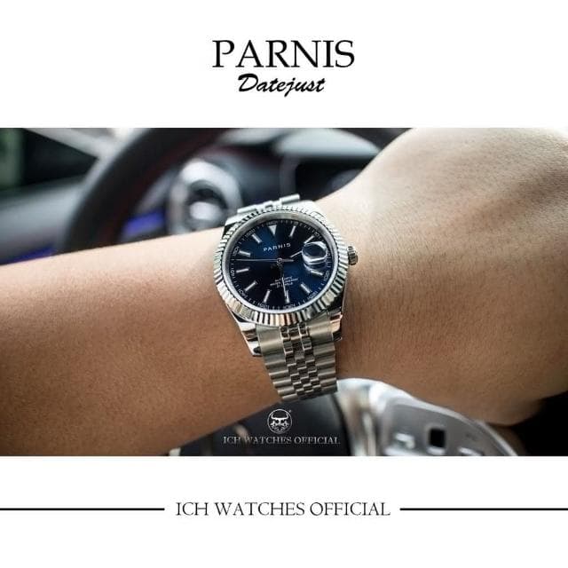 ICHco 實體門市  瑞士Parnis Datejust系列經典大三針腕錶-女錶手錶男錶datedate父親節禮物情人節禮物生日禮物