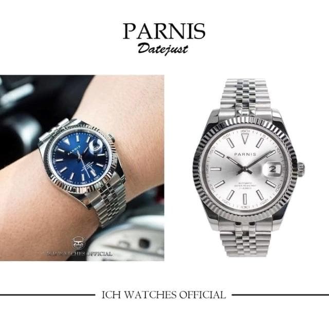 ICHco 實體門市  瑞士Parnis Datejust系列經典大三針腕錶-女錶手錶男錶datedate父親節禮物情人節禮物生日禮物