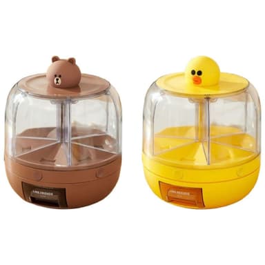 【LINE FRIENDS】熊大雜糧儲存罐 8KG ( 正版授權 熊大 莎莉 米桶 五穀豆類 分裝盒 廚房必備 密封儲米缸 分隔密封罐 防塵防蟲 存米桶 裝米桶 抽獎禮物 辦公小物 餐廚 送禮 生日禮物 交換禮物 聖誕禮物)