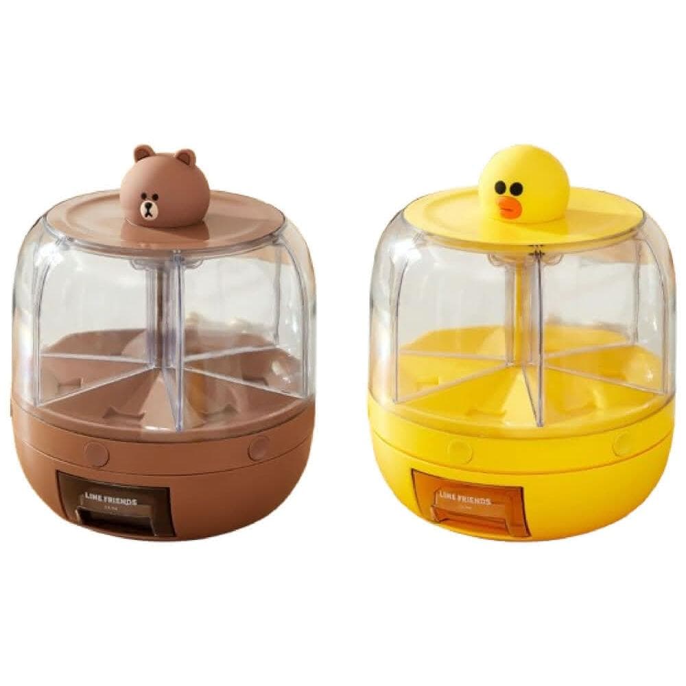 【LINE FRIENDS】熊大雜糧儲存罐 8KG ( 正版授權 熊大 莎莉 米桶 五穀豆類 分裝盒 廚房必備 密封儲米缸 分隔密封罐 防塵防蟲 存米桶 裝米桶 抽獎禮物 辦公小物 餐廚 送禮 生日禮物 交換禮物 聖誕禮物)