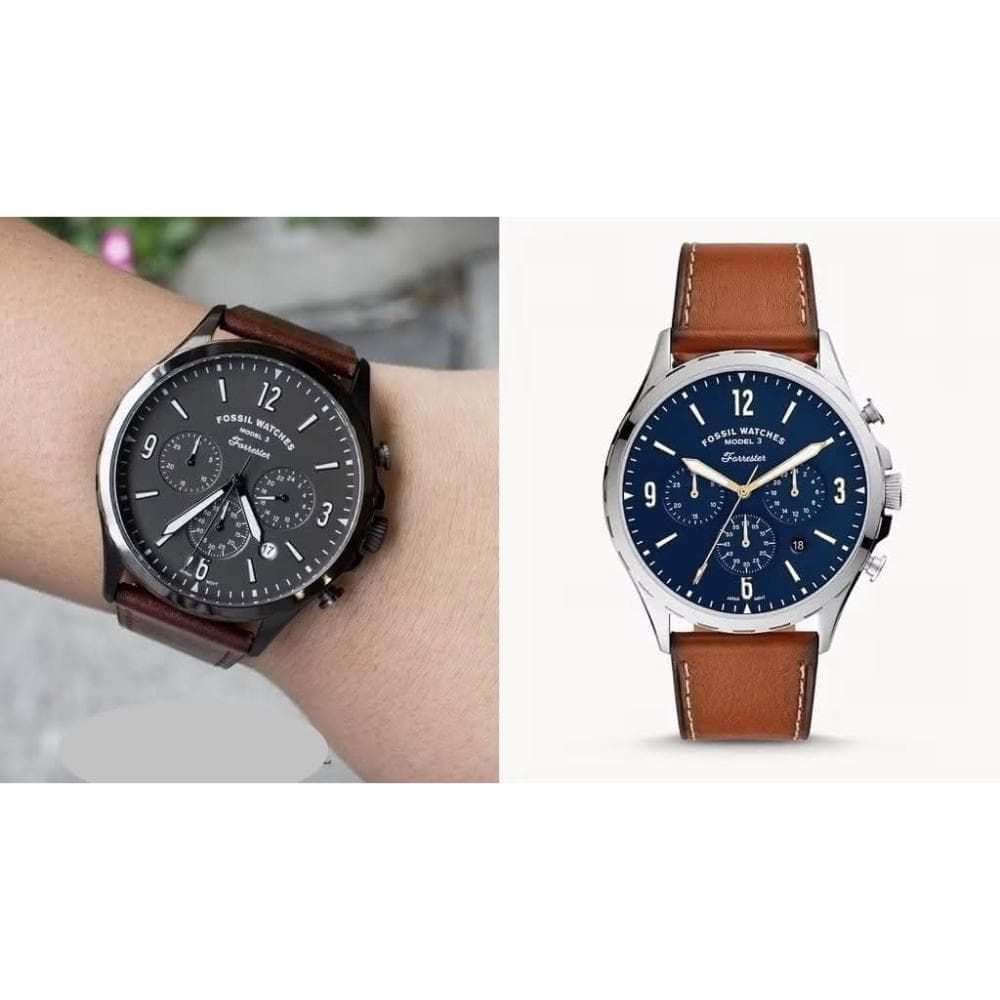 【FOSSIL】ICHco 實體門市 美國 Fossil Forrester Chrono系列男錶三眼計時錶-運動錶粗曠風手錶機械錶生日禮物情人節禮物