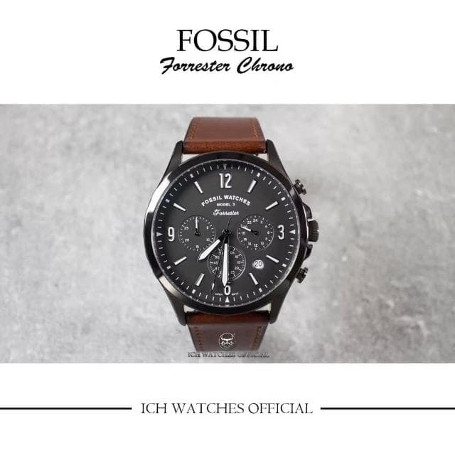 【FOSSIL】ICHco 實體門市 美國 Fossil Forrester Chrono系列男錶三眼計時錶-運動錶粗曠風手錶機械錶生日禮物情人節禮物