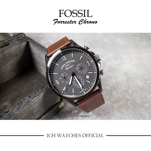 【FOSSIL】ICHco 實體門市 美國 Fossil Forrester Chrono系列男錶三眼計時錶-運動錶粗曠風手錶機械錶生日禮物情人節禮物