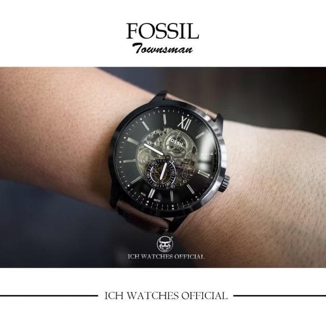 【FOSSIL】ICHco 實體門市 美國FOSSIL Townsman系列鏤空機械錶-男錶女錶手錶運動錶飛行錶生日禮物情人節禮物父親節禮物聖誕節