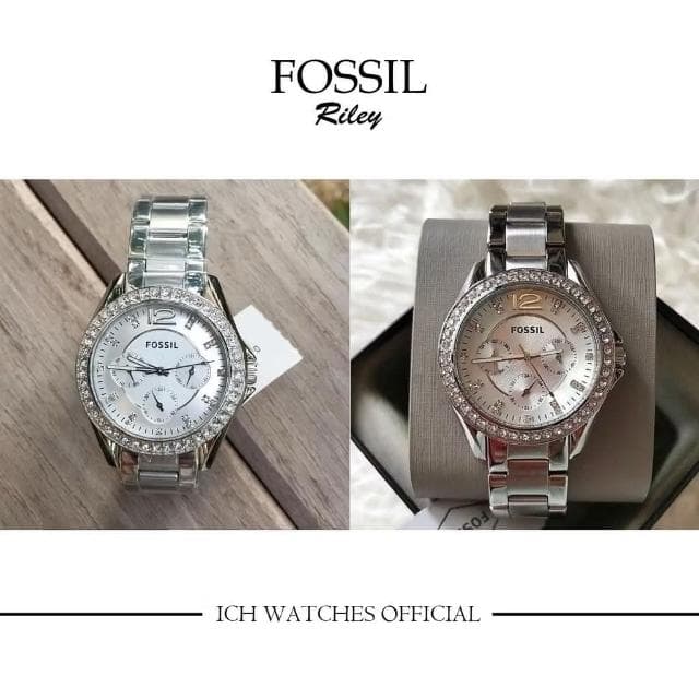 【FOSSIL】ICHco 實體門市 美國Fossil Riley Multifunction系列女錶-三眼錶生日禮物母親節禮物情人節禮物送禮