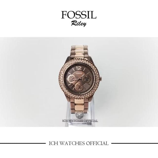 【FOSSIL】ICHco 實體門市 美國Fossil Riley Multifunction系列女錶-三眼錶生日禮物母親節禮物情人節禮物送禮