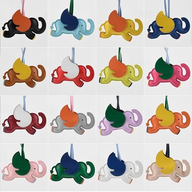 【LEESA】鑰匙扣\造型鑰匙圈\手工藝品\小飛象吊飾\卡通吊飾\吉祥物\立體吊飾\可愛小物\禮物皮革\鑰匙圈\吊飾\包包配件