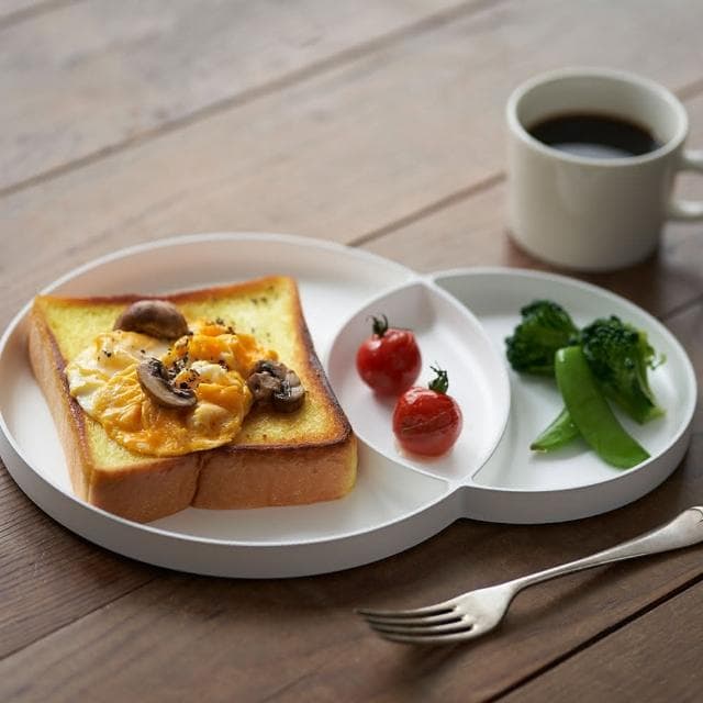 【Tak】日本製Morning plate質感分格早餐盤 (五色可選)(100%日本製、入厝禮、新婚禮、新家禮物)