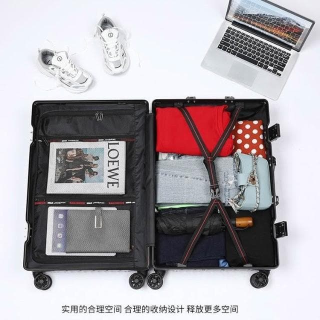 鋁框行李箱 旅行箱  拉桿箱 24吋 26吋 28吋  大容量 密碼箱 旅行 上學留學 收納 高顏值 萬向輪 出國購物