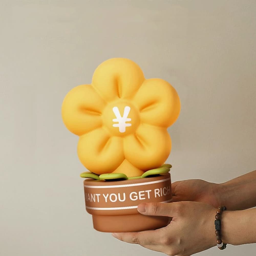 【E-Pin 逸品生活】招財有錢花趣味小夜燈(拍拍燈/起夜燈/生日禮物/交換禮物/聖誕禮物/畢業禮物)