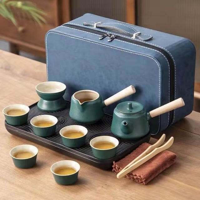 便攜式高質感大全配 茶具禮盒 茶具組 茶壺 茶杯 旅行茶具 泡茶組 茶具套裝 茶具 禮物 露營茶具