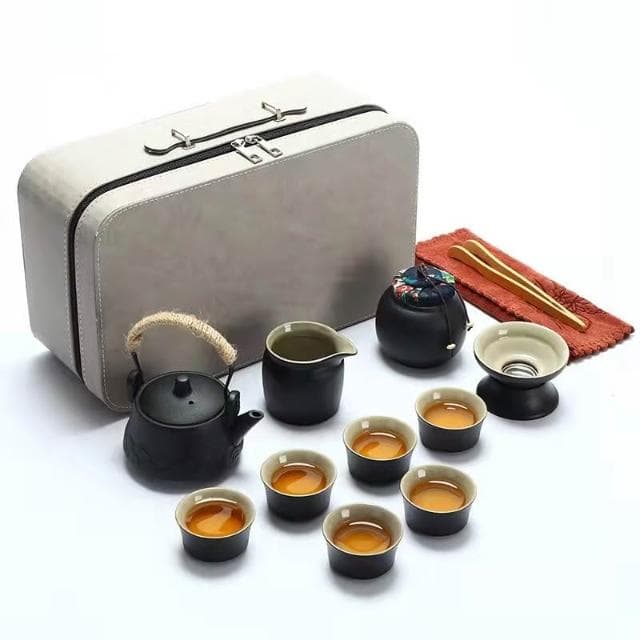 便攜式高質感大全配 茶具禮盒 茶具組 茶壺 茶杯 旅行茶具 泡茶組 茶具套裝 茶具 禮物 露營茶具