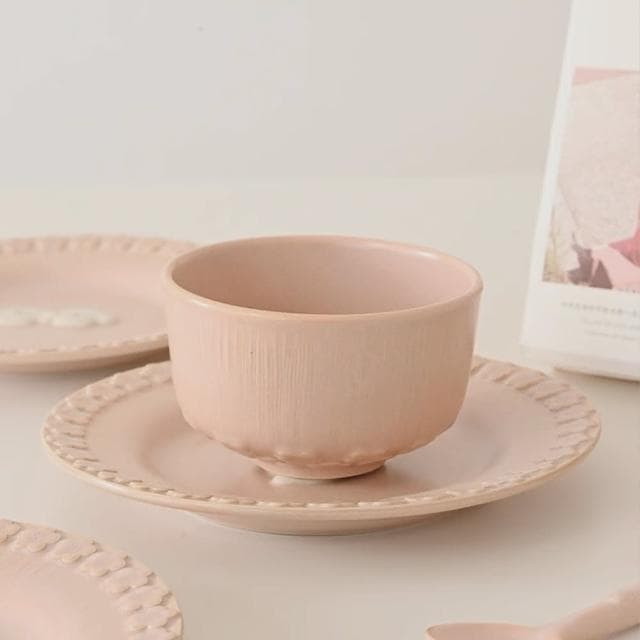 【MYUMYU 沐慕家居】粉色狗狗小碗小碗 泡麵碗 拉麵碗 午餐碗 陶瓷碗 陶瓷餐具