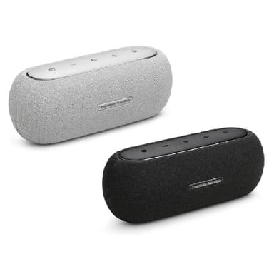 【Harman Kardon】哈曼卡頓 Harman Kardon Luna 攜帶式 藍牙喇叭 〔黑/白〕 防水 重低音 公司貨 一年保(harman kardon aura studio 4 藍芽 音響)