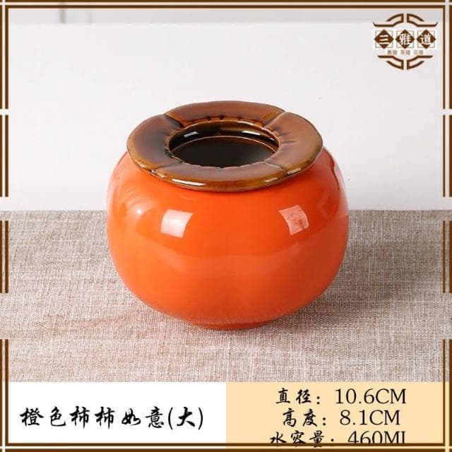 三雅道 柿柿如意喬遷之喜裝飾品開業桌面紅果盆栽擺件禮物布置客廳擺設