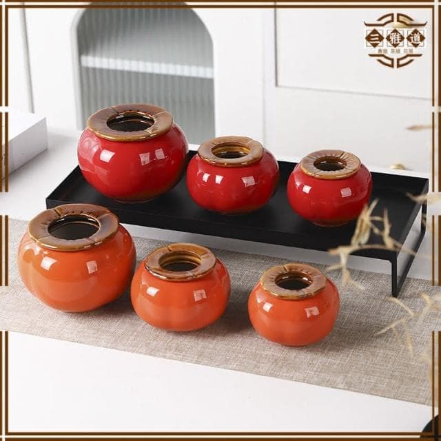 三雅道 柿柿如意喬遷之喜裝飾品開業桌面紅果盆栽擺件禮物布置客廳擺設