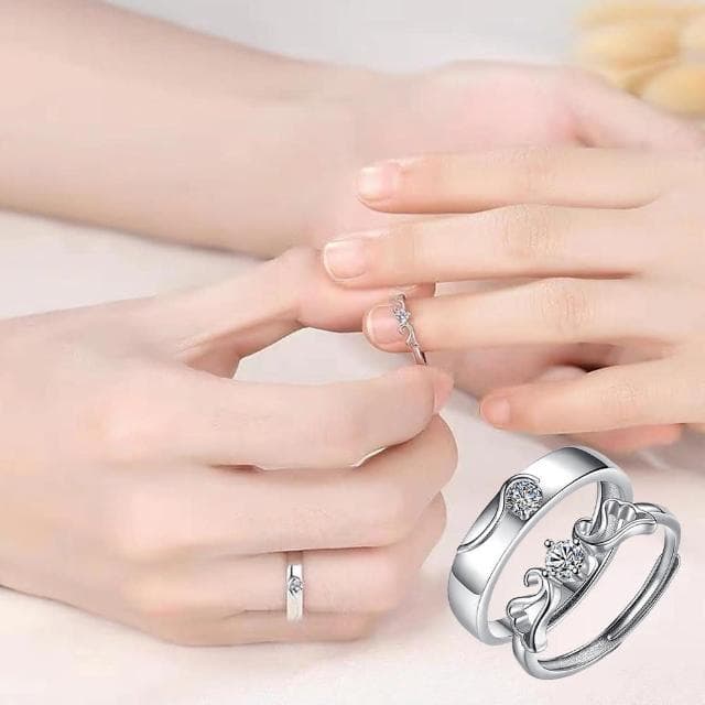 【LEEHER】新婚戒指/生日禮物/可調式戒指/純銀戒指/情侶戒指/求婚戒指/鋯石戒指/對戒/造型戒指/鋯戒/婚戒