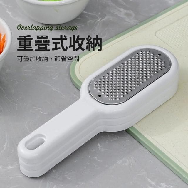 【JOEKI】多功能刨丝器 三合一套裝切菜器 刨絲器  切丁器 護手切絲器 磨泥 削皮刀 廚房料理用具