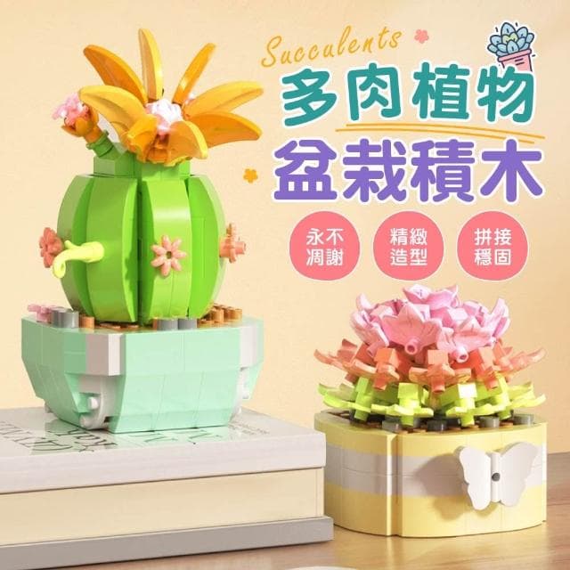 【御皇居】多肉植物盆栽積木 多肉植物 多肉積木 多肉盆栽積木 盆栽積木 積木