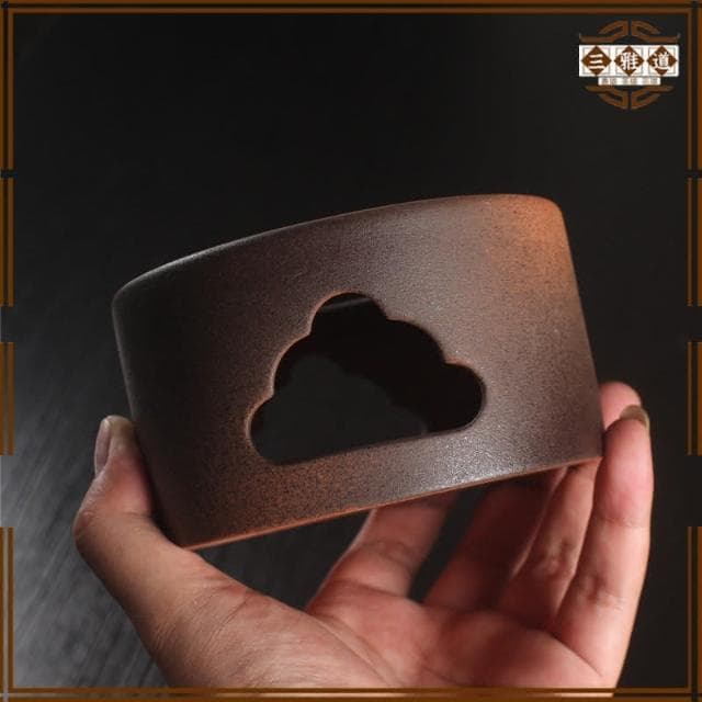 三雅道 陶瓷蠟燭底座加熱精油熏香爐家用會所香薰燈咖啡粉檀香熏香器擴香