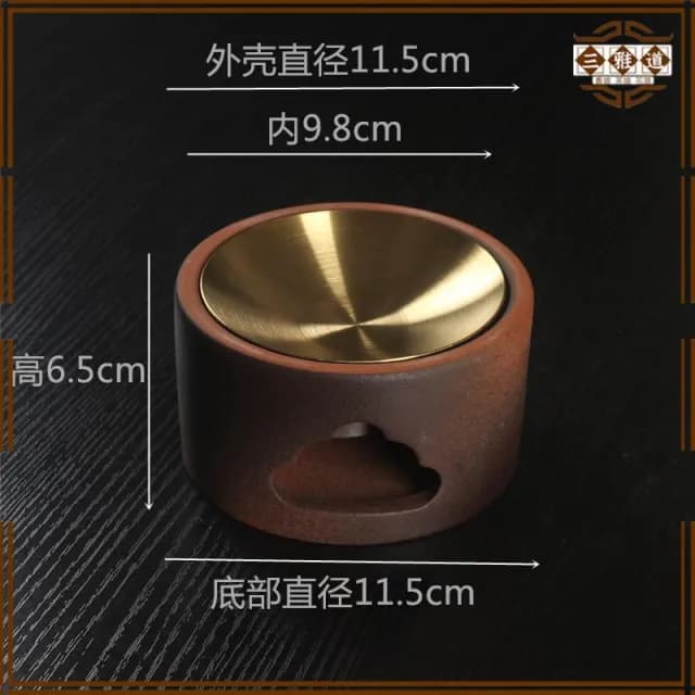 三雅道 陶瓷蠟燭底座加熱精油熏香爐家用會所香薰燈咖啡粉檀香熏香器擴香