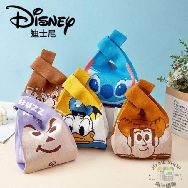【Disney 迪士尼】現貨  禮物  🏰 迪士尼 正版 史迪奇 三眼怪 米奇  維尼熊 唐老鴨 針織小包 手拎包 手腕包 手機包包 手提包
