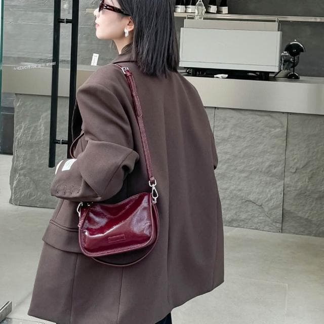 【MoonDy】小方包 牛皮包包 真皮包包 小包包 包包 腋下包 單肩包 手提包 斜背包 韓國包包 真皮腋下包 復古單肩包 禮物