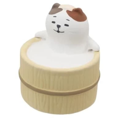 【DECOLE】concombre  日和溫泉精油擴香擺飾-貓咪(收藏商品 交換禮物 生日送禮 辦公室療育商品)