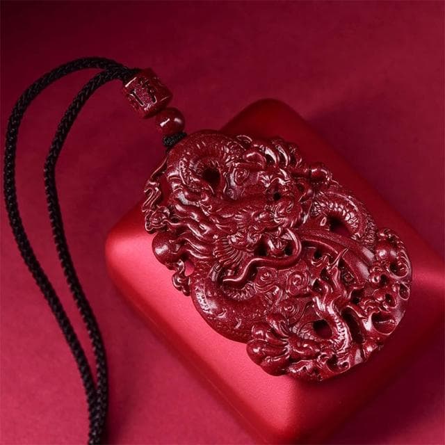 【LEEHER】龍項鍊/紫金砂項鍊/硃砂項鍊/避邪項鍊/項鍊/繩鍊/編織項鍊/雕刻項鍊/送長輩/保平安/雙面雕刻/項鍊掛繩/禮物/