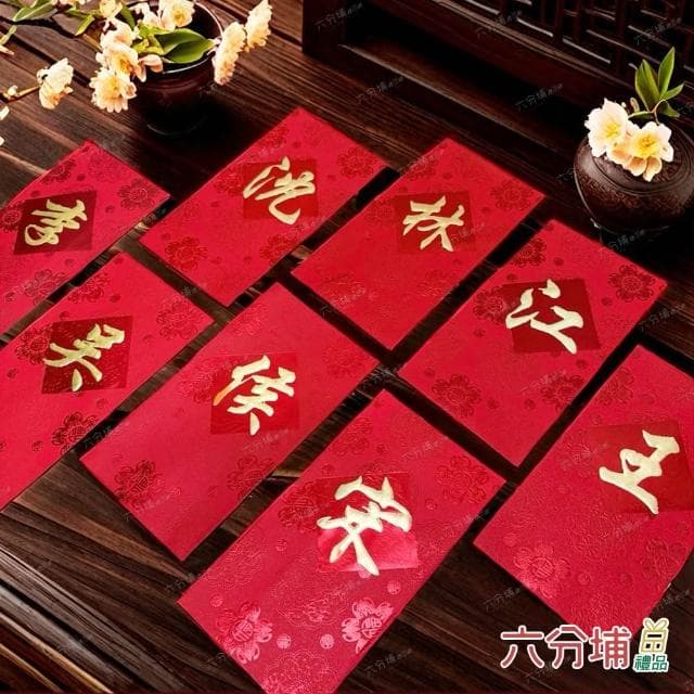 【六分埔禮品】2~9筆劃-百家姓紅包10入(過年新年快樂春節小物婚慶春酒尾牙姓氏紅包姓名紅包)