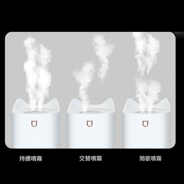 【Felsted 菲仕德】雙噴口超聲波霧化加濕器4升（補水加濕 靜音噴霧機 靜音加濕機 熏香機 補水空氣凈化器 噴霧機 空氣加濕機）