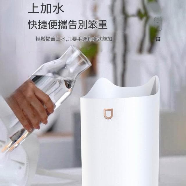【Felsted 菲仕德】雙噴口超聲波霧化加濕器4升（補水加濕 靜音噴霧機 靜音加濕機 熏香機 補水空氣凈化器 噴霧機 空氣加濕機）