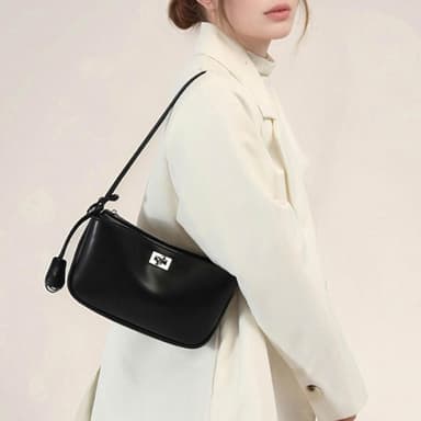【MoonDy】包包 單肩包 斜背包 小方包 休閒側背包 簡約斜背包 軟皮包包 白色包包 百搭女包 黑色包包 質感包包 生日禮物