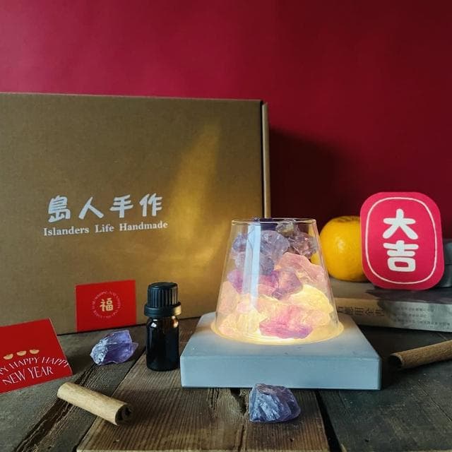【Islanders Life 島人手作】能量擴香水晶山 水晶禮盒(聖誕禮物 交換禮物)