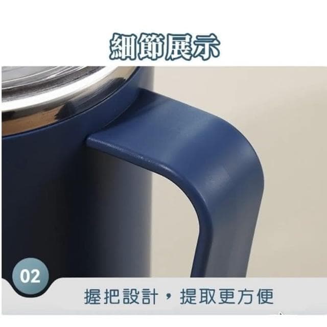 贈杯蓋 304不鏽鋼雙層辦公室杯/保溫馬克杯 450ml (  不鏽鋼馬克杯 附蓋隨行杯  保冰 保溫 咖啡杯 茶杯 水杯 露營杯 餐廚 創意家居 日用品 送禮 生日禮物 交換禮物)