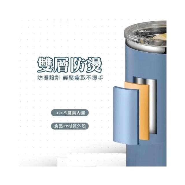 贈杯蓋 304不鏽鋼雙層辦公室杯/保溫馬克杯 450ml (  不鏽鋼馬克杯 附蓋隨行杯  保冰 保溫 咖啡杯 茶杯 水杯 露營杯 餐廚 創意家居 日用品 送禮 生日禮物 交換禮物)