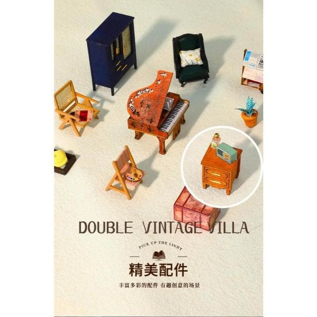 大旺小鋪:DIY小屋拾光里里 袖珍屋娃娃屋材料包 生日結婚母親節情人節聖誕交換禮物 實體店面