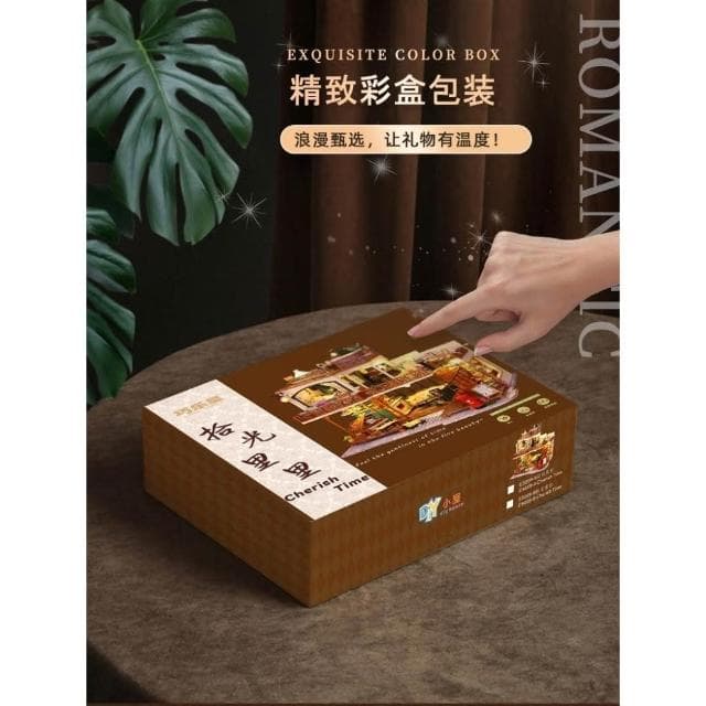 大旺小鋪:DIY小屋拾光里里 袖珍屋娃娃屋材料包 生日結婚母親節情人節聖誕交換禮物 實體店面