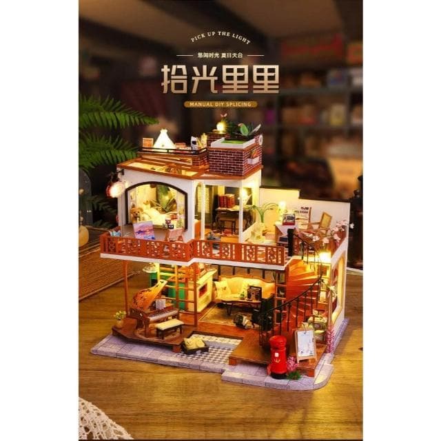 大旺小鋪:DIY小屋拾光里里 袖珍屋娃娃屋材料包 生日結婚母親節情人節聖誕交換禮物 實體店面