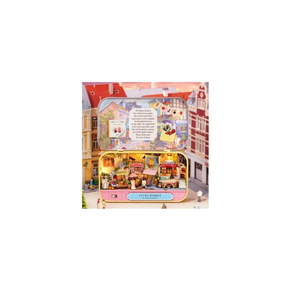 大旺小舖:DIY小屋袖珍屋娃娃屋材料包盒子劇場夢之境三部曲 幸運市集 生日結婚母親節情人節聖誕交換禮物 實體店面