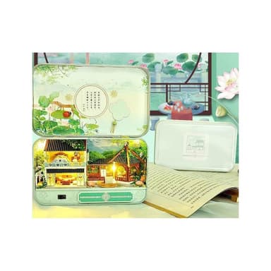 大旺小舖:DIY小屋四時景觀盒 中國風夏天袖珍屋娃娃屋材料包台北車站賣場上百款小屋生日結婚母親節情人節聖誕交換禮物