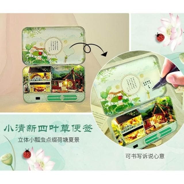大旺小舖:DIY小屋四時景觀盒 中國風夏天袖珍屋娃娃屋材料包台北車站賣場上百款小屋生日結婚母親節情人節聖誕交換禮物