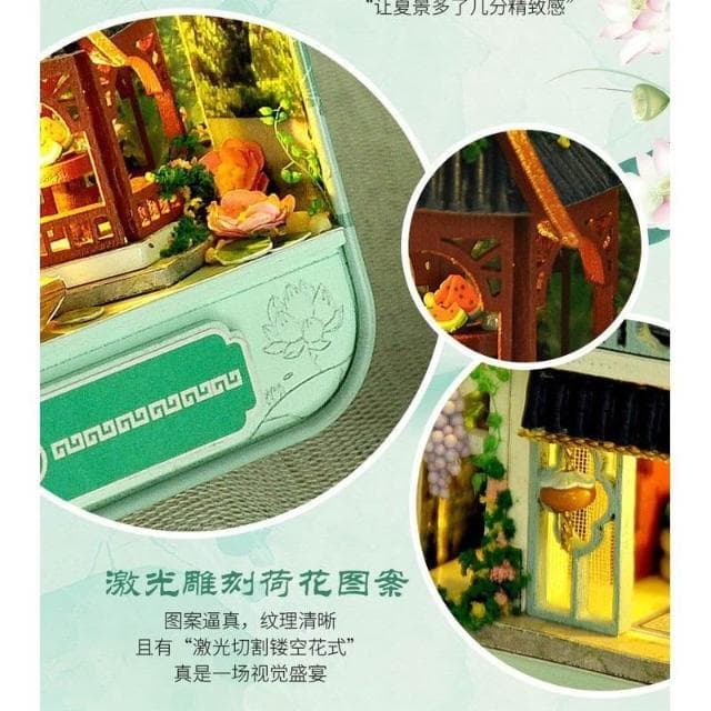 大旺小舖:DIY小屋四時景觀盒 中國風夏天袖珍屋娃娃屋材料包台北車站賣場上百款小屋生日結婚母親節情人節聖誕交換禮物