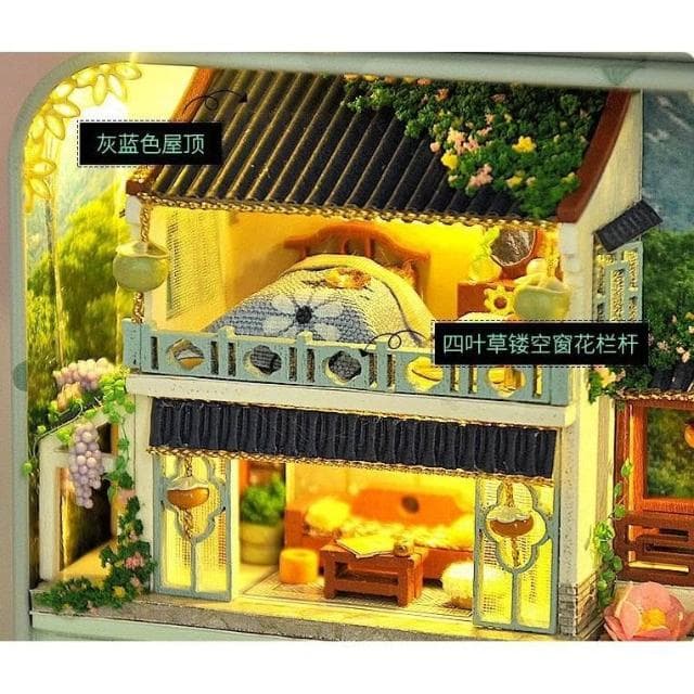 大旺小舖:DIY小屋四時景觀盒 中國風夏天袖珍屋娃娃屋材料包台北車站賣場上百款小屋生日結婚母親節情人節聖誕交換禮物
