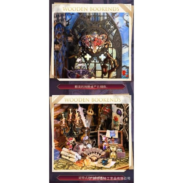 大旺小舖:台北現貨書立DIY小屋幽夜法則 袖珍屋娃娃屋材料包 生日結婚母親節情人節聖誕交換禮物 實體店面