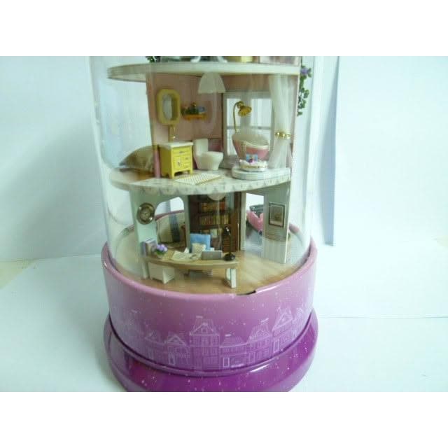大旺小舖:DIY小屋音樂盒 旋轉音樂世界 邂逅街角袖珍屋娃娃屋材料包 生日結婚母親節情人節聖誕交換禮物 實體店面