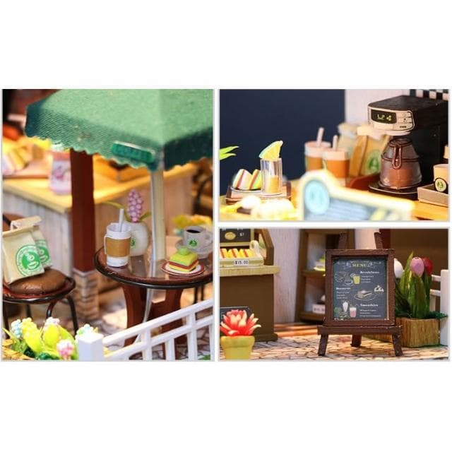 大旺小舖: 熱門新款diy袖珍娃娃屋材料包小屋時光咖啡屋 生日結婚母親節情人節聖誕交換禮物 實體店面