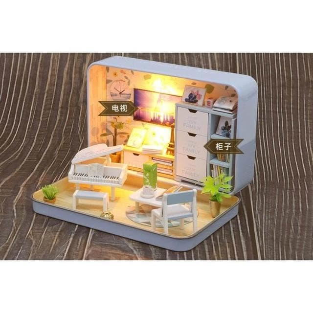 大旺小舖:DIY小屋 幸福劇場 袖珍屋娃娃屋材料包  賣場上百款小屋 生日結婚母親節情人節聖誕交換禮物