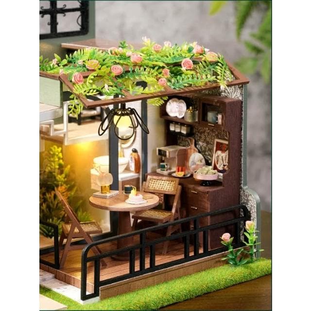 大旺小舖:DIY小屋袖珍屋娃娃屋材料包 小半花園 生日結婚母親節情人節聖誕交換禮物 實體店面