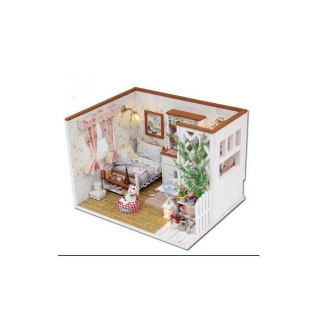 大旺小舖:DIY袖珍娃娃屋小屋居家場景因為遇見你 臥室 生日結婚母親節情人節聖誕交換禮物 賣場還有數百款小屋